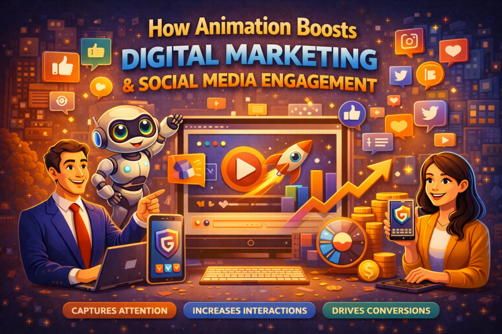 How Animation Boosts Digital Marketing & Social Media Engagement